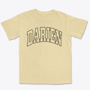 Darien Connecticut Trendy Block Premium Heavyweight T-shirt