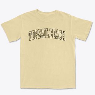 Topsail Beach North Carolina Trendy Block Premium Heavyweight T-shirt