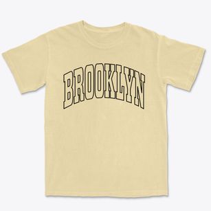 Brooklyn Connecticut Trendy Block Premium Heavyweight T-shirt