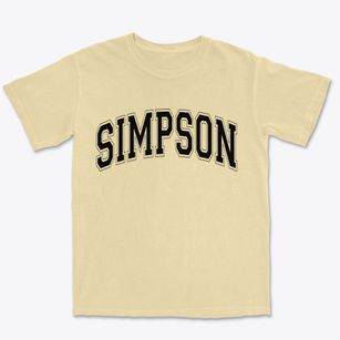 Simpson Pennsylvania Varsity Premium Heavyweight T-shirt