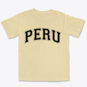 Peru Massachusetts Varsity Premium Heavyweight T-shirt