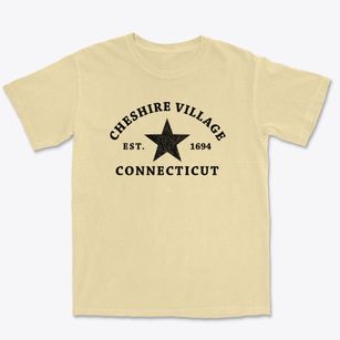 Cheshire Village Connecticut Star Premium Heavyweight T-shirt
