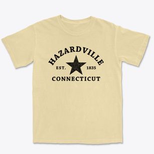 Hazardville Connecticut Star Premium Heavyweight T-shirt