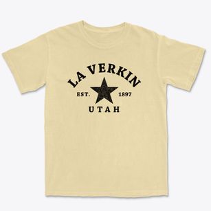 La Verkin Utah Star Premium Heavyweight T-shirt