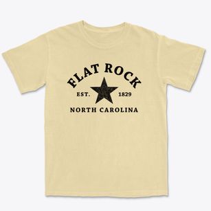 Flat Rock North Carolina Star Premium Heavyweight T-shirt