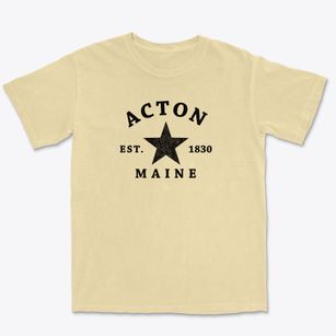 Acton Maine Star Premium Heavyweight T-shirt