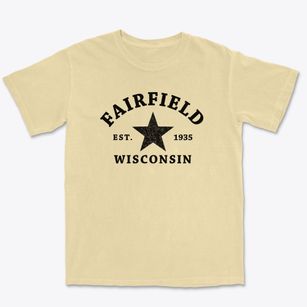 Fairfield Wisconsin Star Premium Heavyweight T-shirt