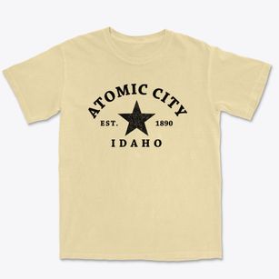 Atomic City Idaho Star Premium Heavyweight T-shirt