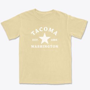 Tacoma Washington Star Premium Heavyweight T-shirt