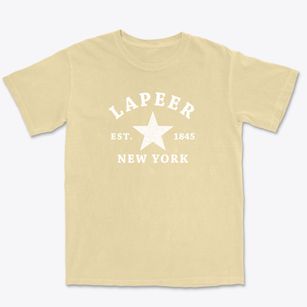 Lapeer New York Star Premium Heavyweight T-shirt