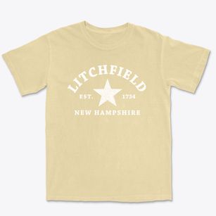 Litchfield New Hampshire Star Premium Heavyweight T-shirt