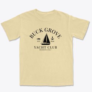 Buck Grove Iowa Yacht Club Premium Heavyweight T-shirt