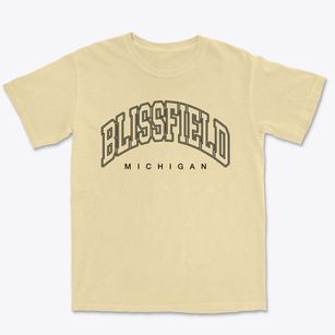 Blissfield Michigan Inline Premium Heavyweight T-shirt