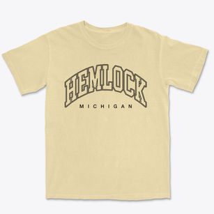 Hemlock Michigan Inline Premium Heavyweight T-shirt