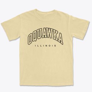 Oquawka Illinois Inline Premium Heavyweight T-shirt