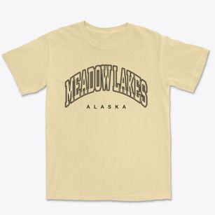 Meadow Lakes Alaska Inline Premium Heavyweight T-shirt