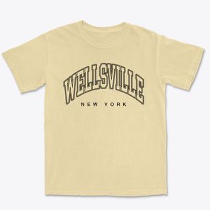 Wellsville New York Inline Premium Heavyweight T-shirt