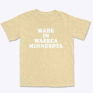 Waseca Minnesota Classic 70s Premium Heavyweight T-shirt