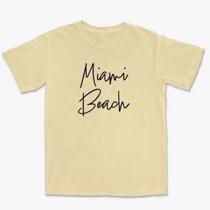 Miami Beach New Jersey Freestyle Premium Heavyweight T-shirt