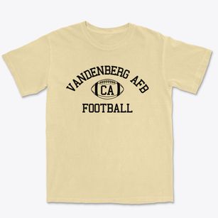 Vandenberg Afb California Football Premium Heavyweight T-shirt