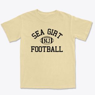 Sea Girt New Jersey Football Premium Heavyweight T-shirt