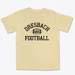 Dresbach Minnesota Football Premium Heavyweight T-shirt