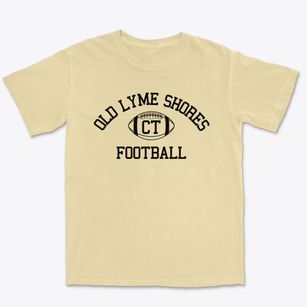 Old Lyme Shores Connecticut Football Premium Heavyweight T-shirt