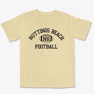 Nuttings Beach New Hampshire Football Premium Heavyweight T-shirt