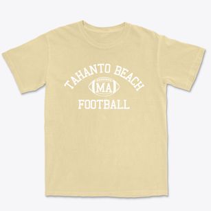 Tahanto Beach Massachusetts Football Premium Heavyweight T-shirt