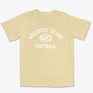 Westport Island Maine Football Premium Heavyweight T-shirt
