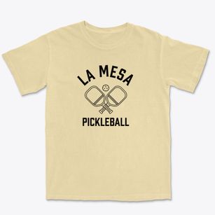 La Mesa California Pickleball Premium Heavyweight T-shirt