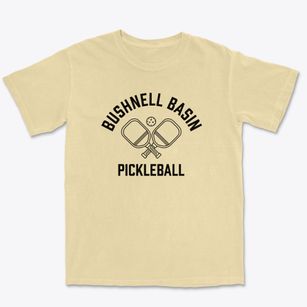 Bushnell Basin New York Pickleball Premium Heavyweight T-shirt