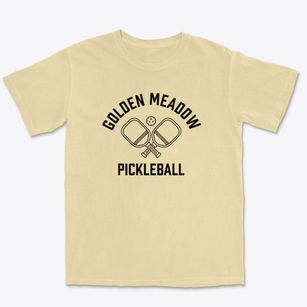 Golden Meadow Louisiana Pickleball Premium Heavyweight T-shirt