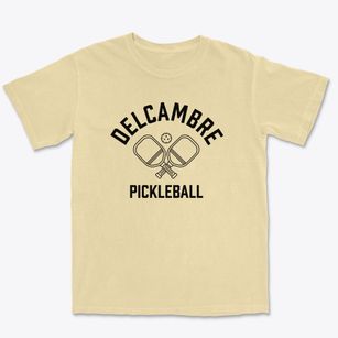 Delcambre Louisiana Pickleball Premium Heavyweight T-shirt