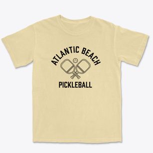 Atlantic Beach North Carolina Pickleball Premium Heavyweight T-shirt