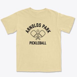 Arnolds Park Iowa Pickleball Premium Heavyweight T-shirt