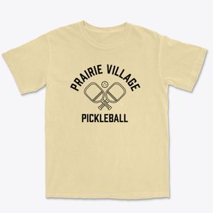 Prairie Village Kansas Pickleball Premium Heavyweight T-shirt