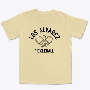 Los Alvarez Texas Pickleball Premium Heavyweight T-shirt