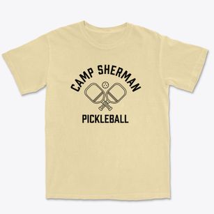 Camp Sherman Oregon Pickleball Premium Heavyweight T-shirt