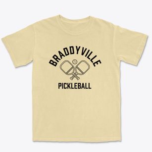 Braddyville Iowa Pickleball Premium Heavyweight T-shirt
