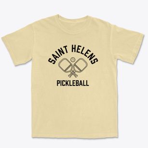 St. Helens Oregon Pickleball Premium Heavyweight T-shirt