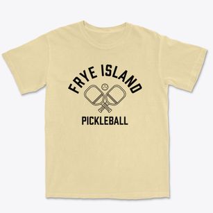Frye Island Maine Pickleball Premium Heavyweight T-shirt