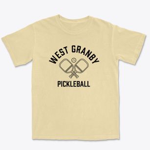 West Granby Connecticut Pickleball Premium Heavyweight T-shirt