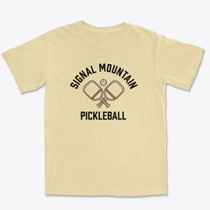 Signal Mountain Tennessee Pickleball Premium Heavyweight T-shirt