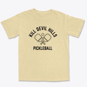 Kill Devil Hills North Carolina Pickleball Premium Heavyweight T-shirt