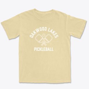 Oakwood Lakes New Jersey Pickleball Premium Heavyweight T-shirt