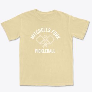 Mitchells Fork North Carolina Pickleball Premium Heavyweight T-shirt