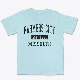 Farmers City Missouri Classic Established Premium Heavyweight T-shirt