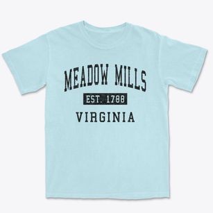 Meadow Mills Virginia Classic Established Premium Heavyweight T-shirt