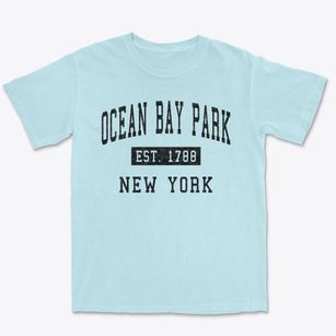 Ocean Bay Park New York Classic Established Premium Heavyweight T-shirt